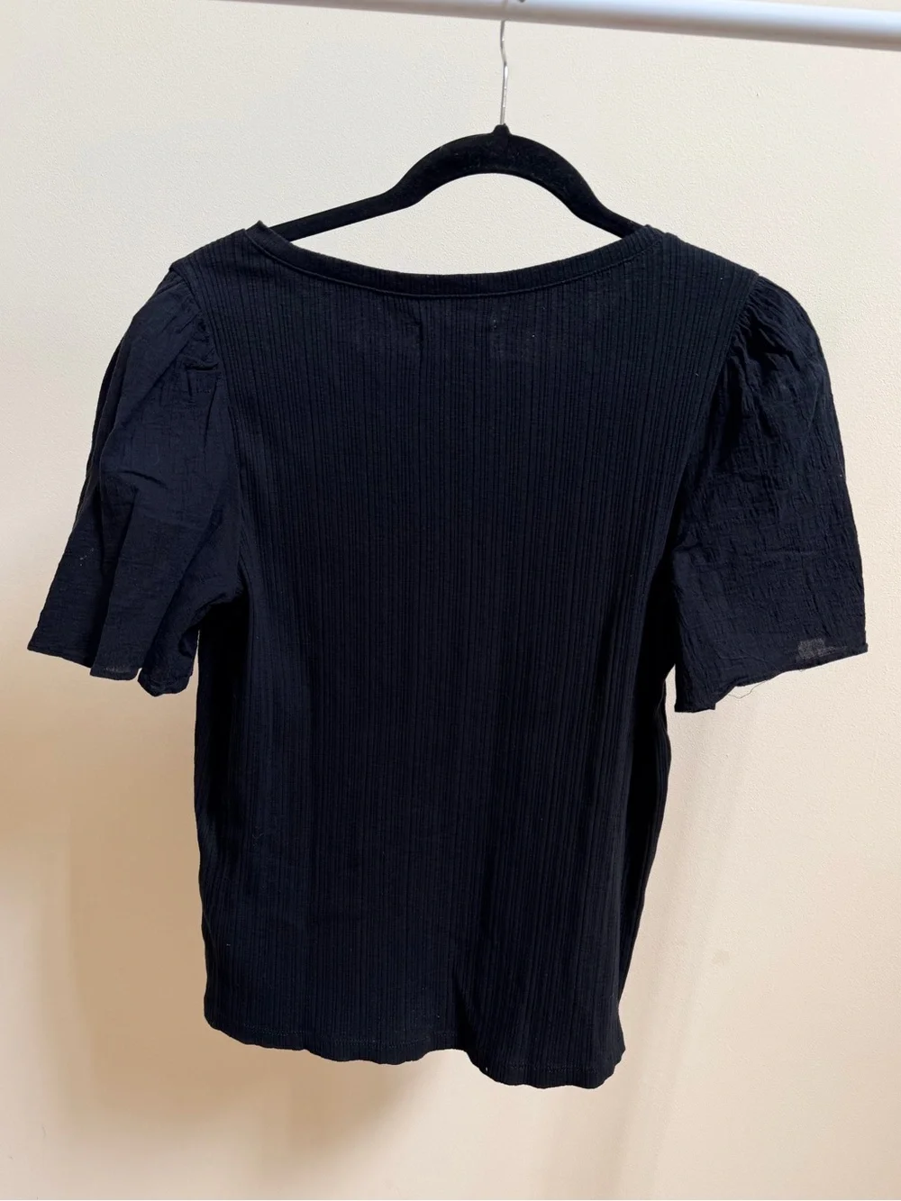 Madewell ribbed puff